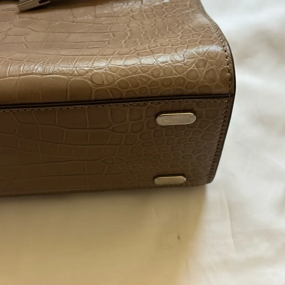 Small Lee Radziwill Embossed Leather Double Bag
Brown Shale - Picture 5 of 12